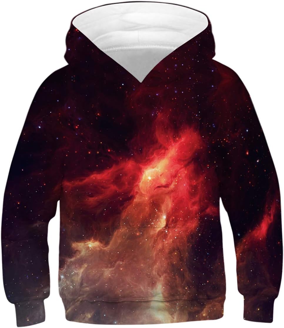 Teen Boys Girls Novelty Animal Galaxy Hoodies Sweatshirts Pullover