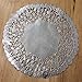 PEPPERLONELY 10 Inch Silver Round Lancaster Paper Doilies 50 Count