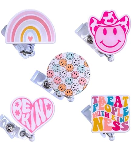 Abamilaka Funny Nurse Badge Reel - Retractable ID Holder Clip For RN, CNA, Medical Staff