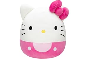 Squishmallows Hello Kitty Pink Bow & Shorts 14-Inch Plush - Sanrio Ultrasoft Stuffed Animal Large Plush Toy, Official Kellytoy Plush