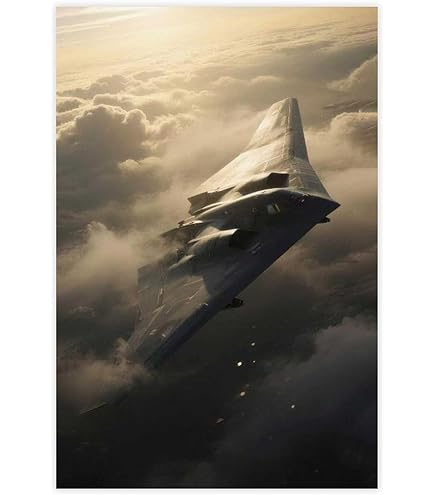 Amazon.com: A North American B-2 Spirit stealth bomber flying at