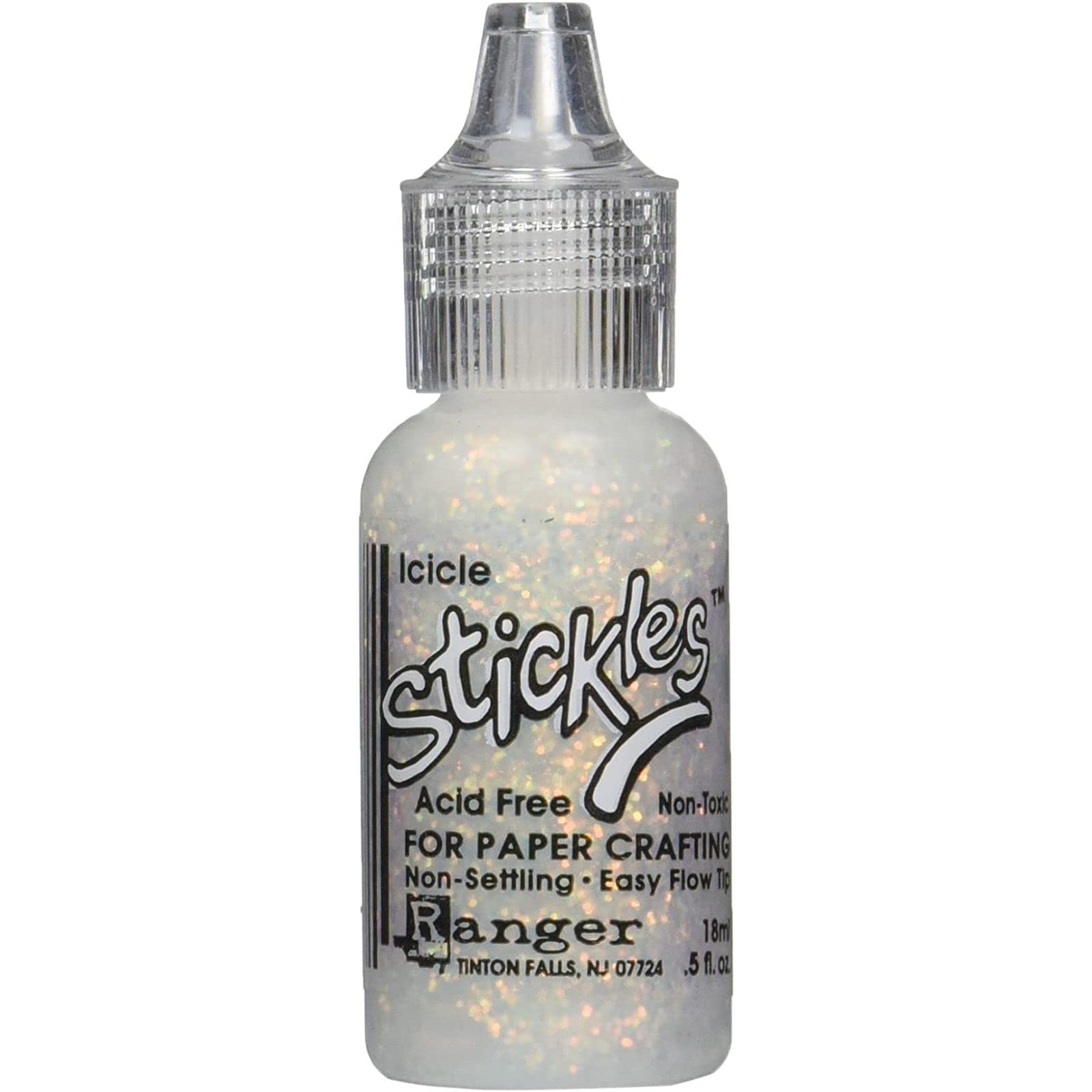 Stickles Glitter Glues Ranger Industries Stickles, Icicle, Silver