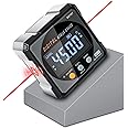 Digital Angle Finder with Electronic Laser 4-Side Strong Magnetic Angle Gauge Cube Inclinometer with Backlight Table Saw Mite