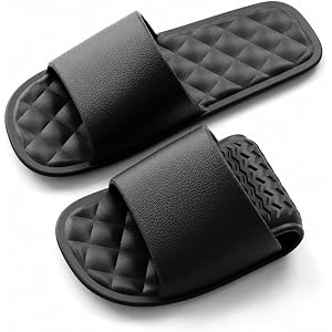 Givery Travel Slippers for Men & Women, Portable Foldable Hotel Slides, Non-Slip Quick Dry Shower Shoes, Sandals for Business