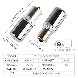 1797 LED Turn Signal Lights Bulbs 1156 BA15S P21W