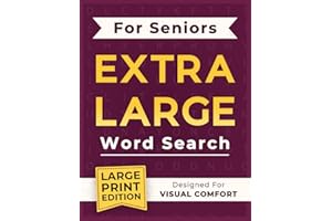 Extra Large Word Search for Seniors: 100 Easy to Read Large Print Word Search Puzzles