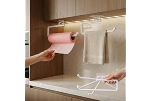 Paper Towel Holder Wall Mount Paper Towel Rack Self Adhesive Holder 11 2 Inch Toilet for Bathroom Cabinets