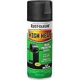Rust-Oleum High Heat Flat Bar-B-Que Black Enamel Spray Paint | Up To 1200&deg;F Protection, Grills, Smokers &amp; Stoves, Rust Resistant Finish, Corrosion Resistant, 12 Oz