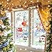 216 Pcs Fall Window Clings Stickers Fall Window Decorations for Autumn Thanksgiving Holiday Glass Window Decorations (9 Sheets)