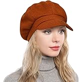 PanPacSight Women's Newsboy Hats Fall Wool Cabbie Beret Tweed Girls Paperboy Cap