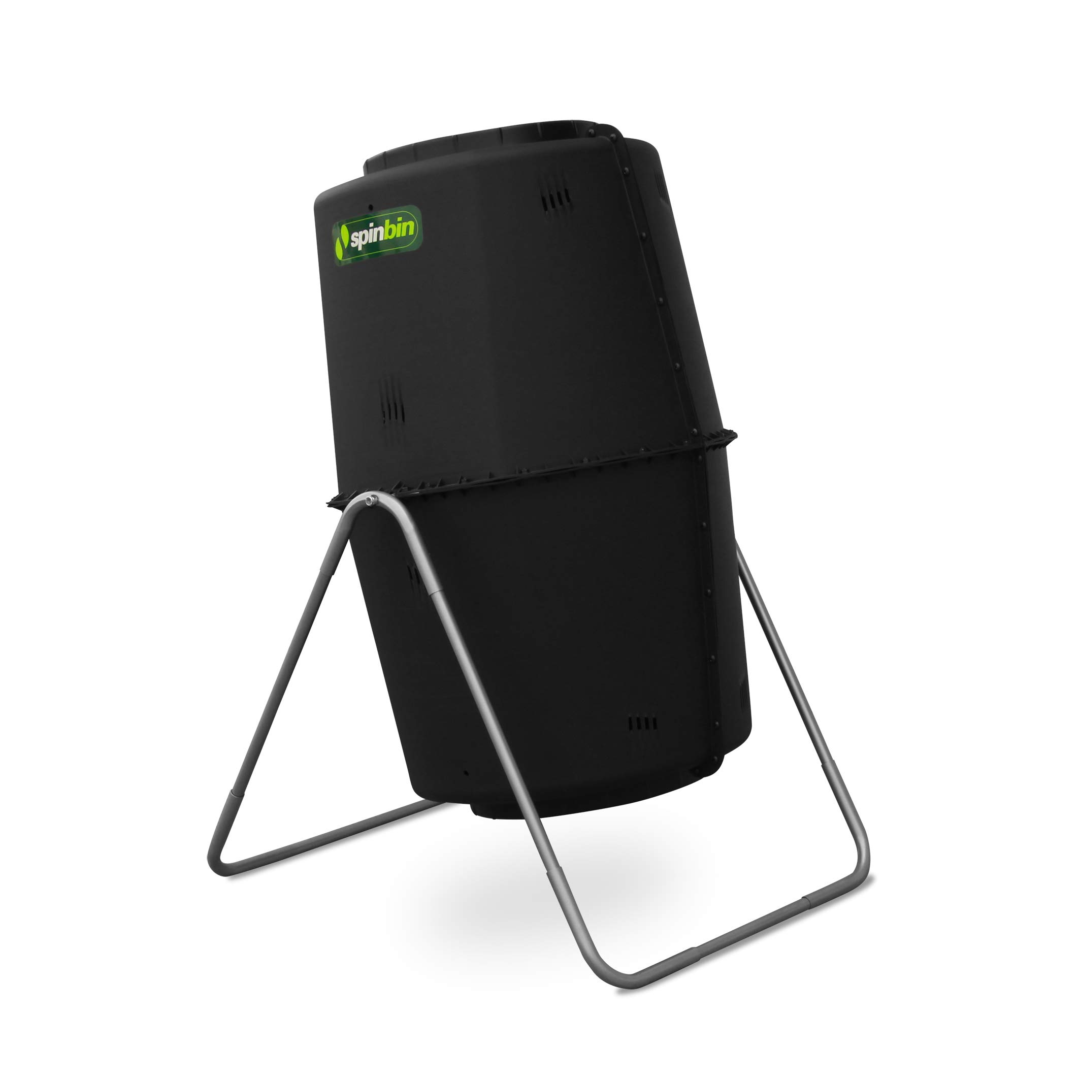 Photo 1 of Spin Bin 60 Gal. Outdoor Compost Tumbler Rotating Garden Composter Bin (Black)
