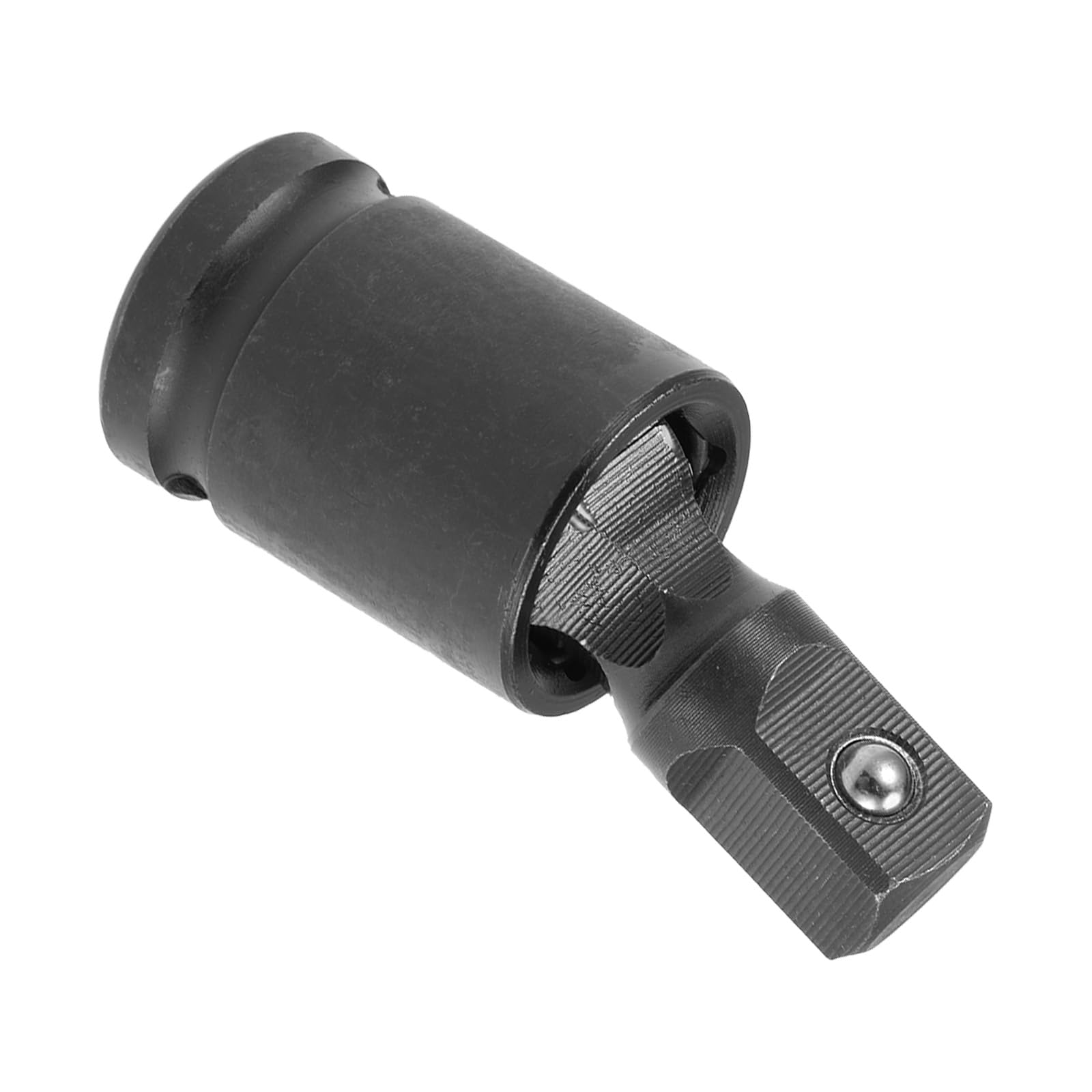 CoCud Universal Joint Socket, 1/2" Drive, CR-V Black Phosphate Ball Spring Design Omnipotent Steering Swivel Socket Adapter - (Applications: for Automotive Machinery Repair)