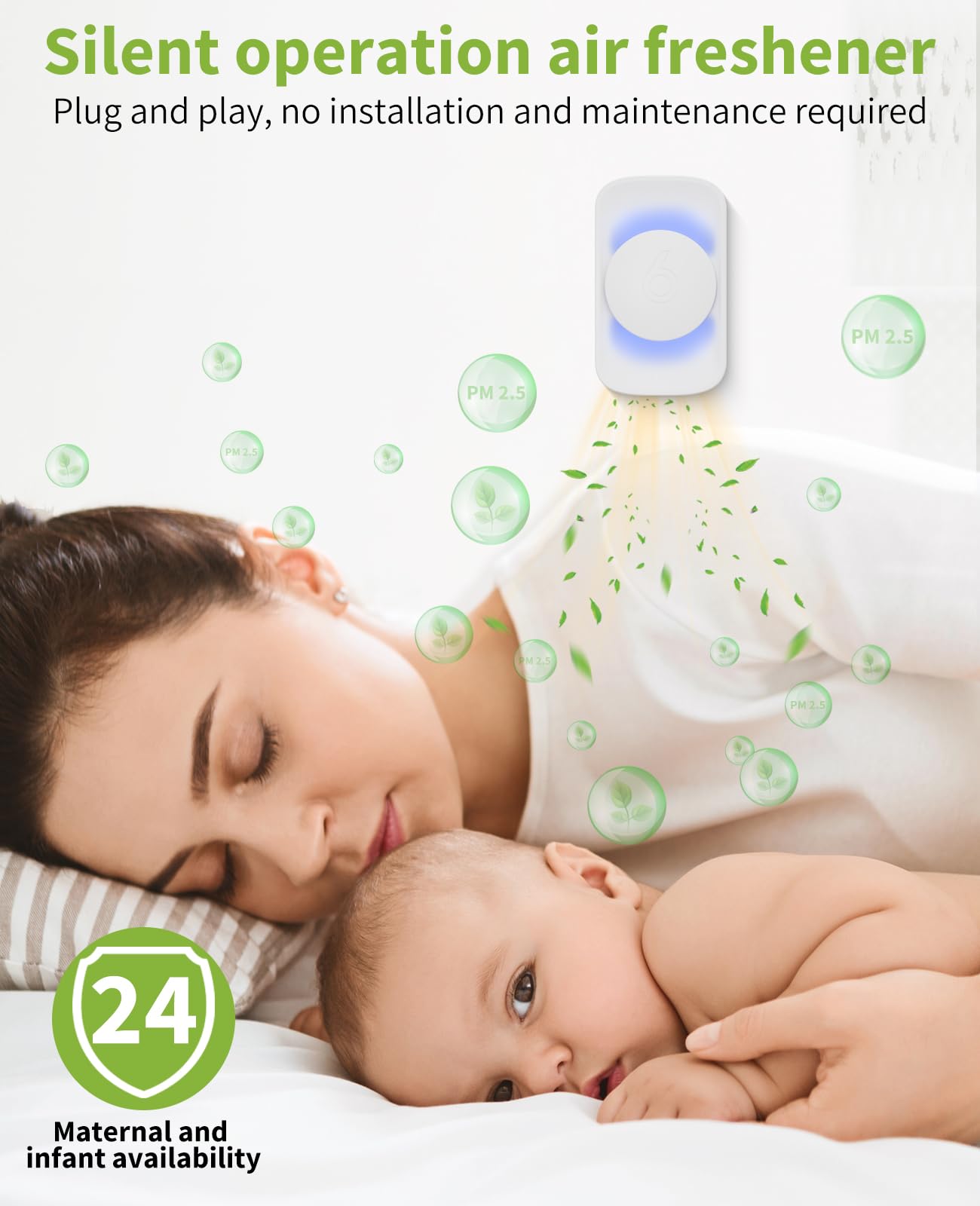 ySky Plug In Air Purifier for Home (1 pack), Negative Ion Air purifier,Quiet Ionizers Air Freshener for home,Bathroom,Bedroom,Portable Air Purifiers for Odor,Pet smell,Mini Air ionizers