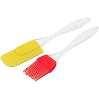 Ivaan Silicone Spatula and Brush Set for Pastry, Cake Mixer, Decorating, Cooking, Baking, Silicone Spatula And Pastry Brush Set (Multicolour)