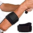 Cho-Pat Golfer’s Elbow Support Strap, Designed in Cooperation w/The Mayo Clinic, Adjustable Compression Forearm Support for Golfer’s Elbow Treatment, Overuse Syndromes, and Muscle Strains, Medium