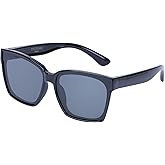 COCOSAND Kids Sunglasses Polarized UV 400 Protection Retro Square Futuristic Glasses for Youth Teen Boys Girls Age 5-12