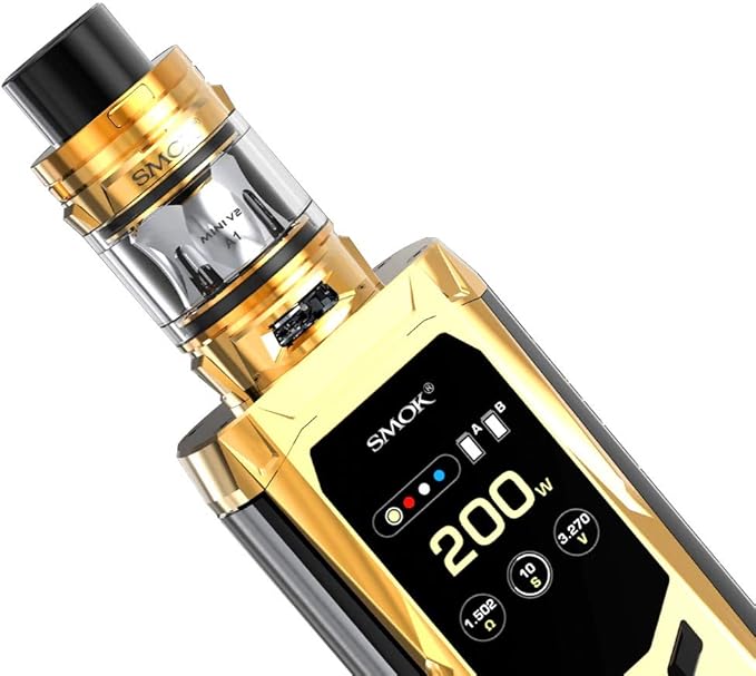 Smok RKiss Vape 200 W Full Kit with TFVMini V2 Tank (Gold Black