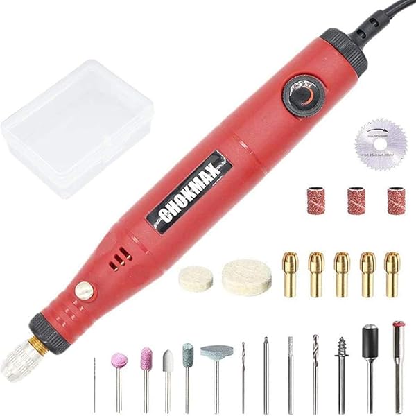 Chokmax Rotary Tool Kit 18v Mrt18vac Elektrische Mini Grinder Elektrische Handgreep Nagelboor Met Variabele Snelheid 24 Stks Accessoires Multi Tool Voor Polijsten Reinigen En Graveren Amazon Se Home Improvement