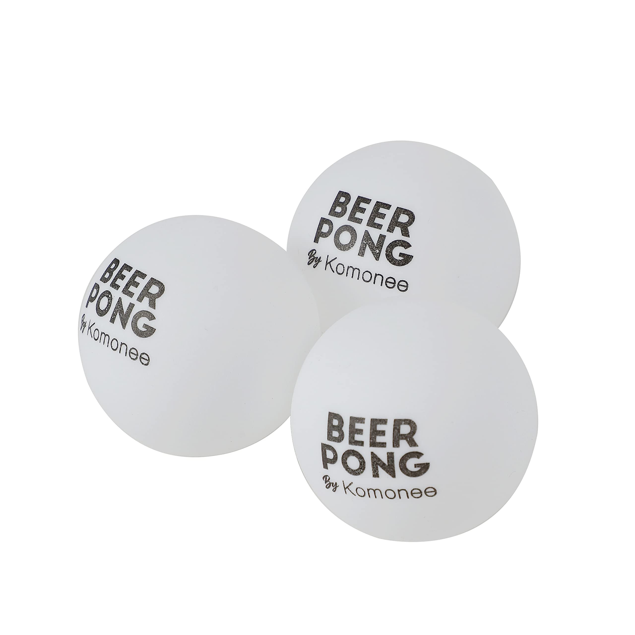 Komonee Beer Pong Table Tennis Ping Pong Balls 40mm White (Pack Of 25)
