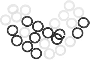 Wakauto 24Pcs Guitar Tuning Peg Washers and Gaskets Set Plastic and Metal Tuner Spacers for Acoustic and