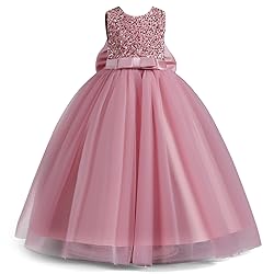Nileafes Flower Girl Dresses for Wedding V-Shaped
