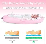 YGJT Baby Nest Pod 100% Cotton Lounger for Newborns Lovely Deer Pink view 4