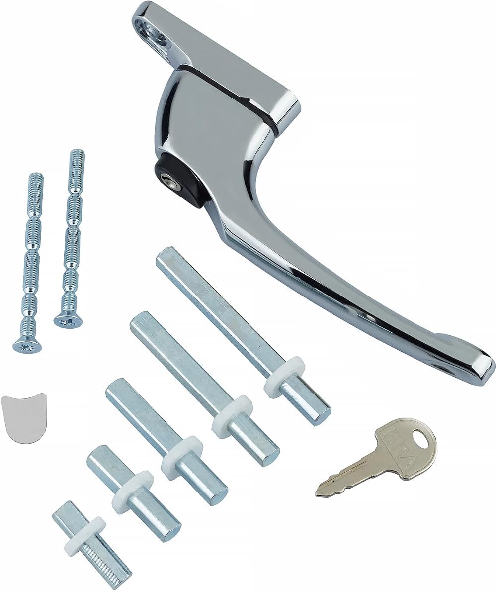 ERA Universal Window Handle Inline Espag Chrome Multi-Spindle uPVC Timber