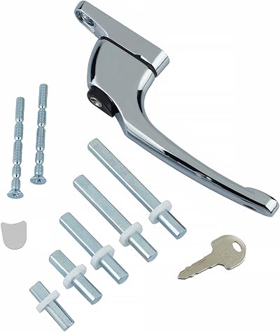 ERA Universal Window Handle Inline Espag Chrome Multi-Spindle uPVC Timber