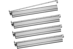 Niflirt Mahjong Racks with Pushers Set 4PCS Majiang Tile Holder Mahjong Accessories and Gifts (Black)