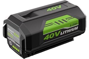 Eagglew 40V 6.0Ah Battery Replacement for Ryobi 40V Lithium-Ion Battery OP4040 OP40401 OP4030 OP40301 OP4050 OP4015 OP4026 OP40261 OP4026A OP40201 OP40601 OP4060A Cordless Power Tools