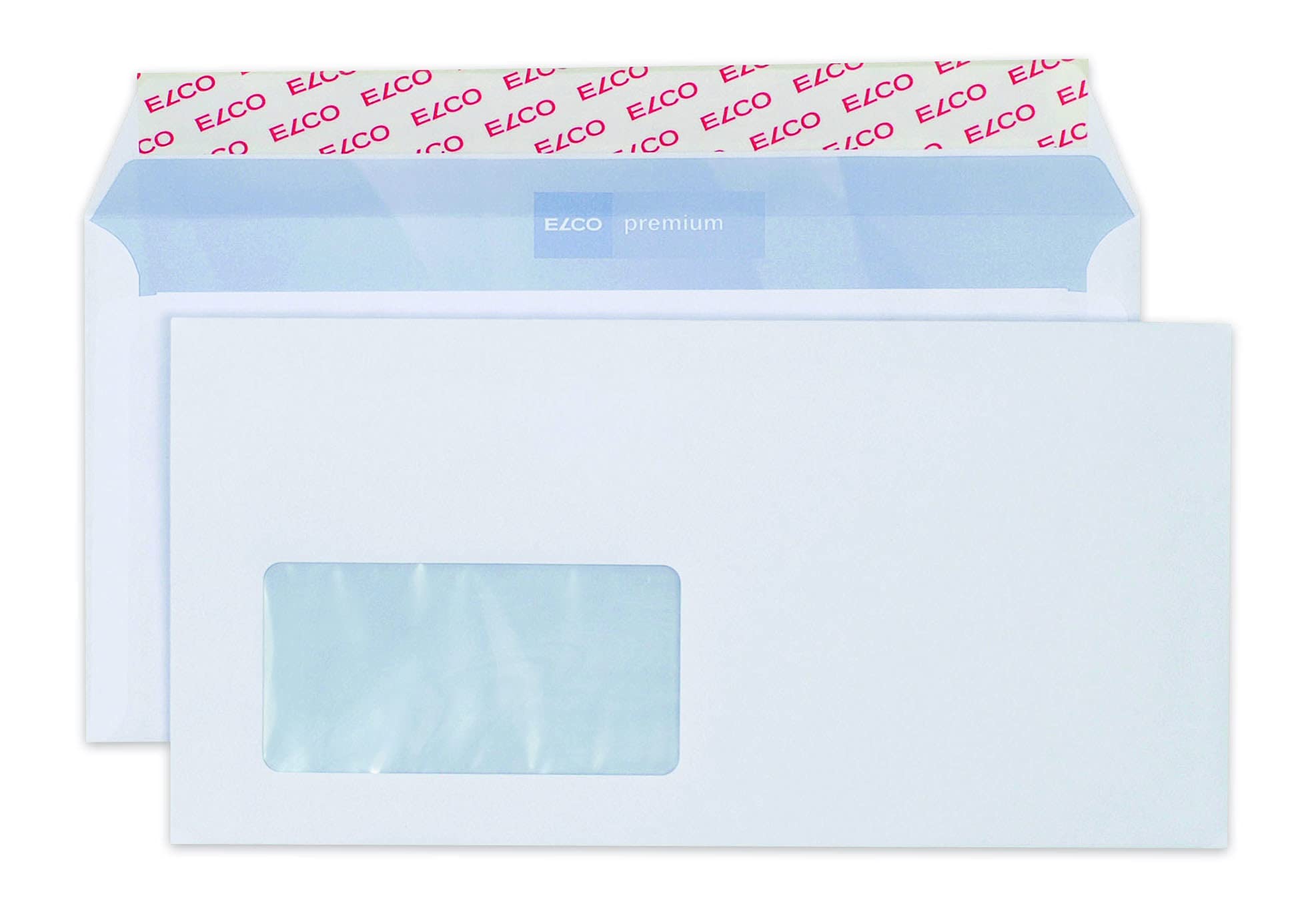 ELCO Premium C5/6 DL Envelopes with Left Window — 100 g/m² FSC-Certified Self-Adhesive Envelopes for Business Letters and Invoices, 229 x 114 mm, White, Box of 500