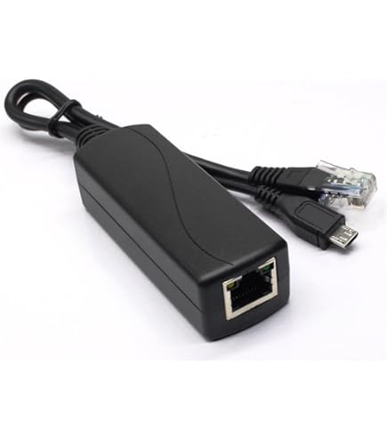 Poe Switch Active PoE Splitter 48V To 5V 2.4A - IEEE 802.3af Compliant, 5.5x2.1mm DC Plug For IP Cameras & Devices Lan Splitter