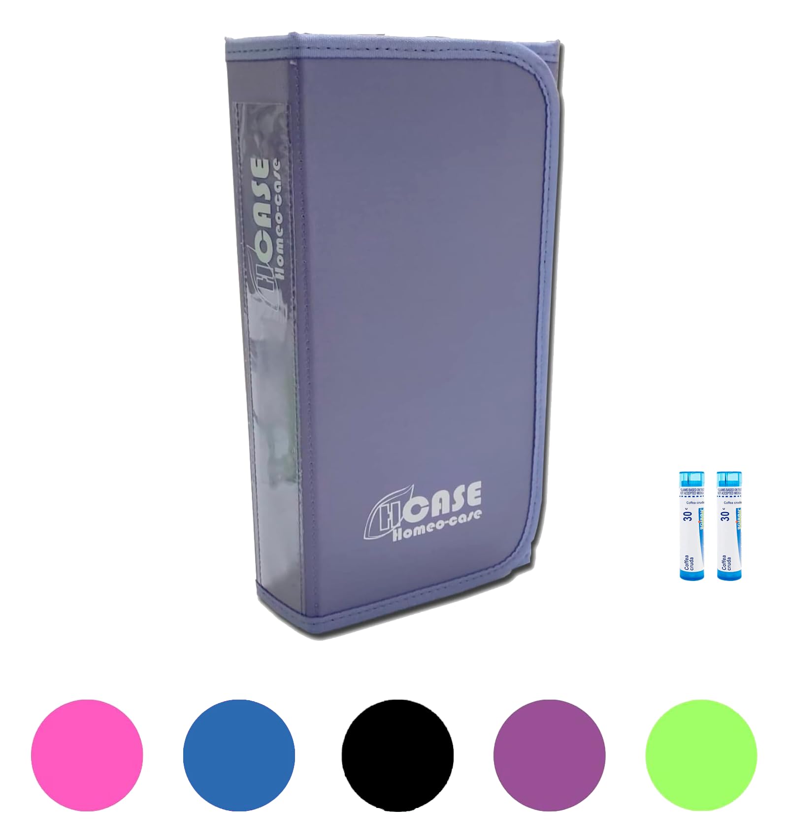 HOMEO-CASE | Homeopathy Case with 90 Spaces for Boiron Tubes 4g | Tubes Not Included | Mauve Colour