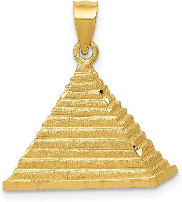 14k Pyramid Charm 22.5mm 20mm style C1807 Jewelry