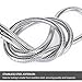 HOMEIDEAS Flexible Shower Hose Stretch 59-Inch to 79-Inch Stainless Steel Extra Long Shower Hose Replacement Handheld Shower Head Hose Extension, Polished Chrome