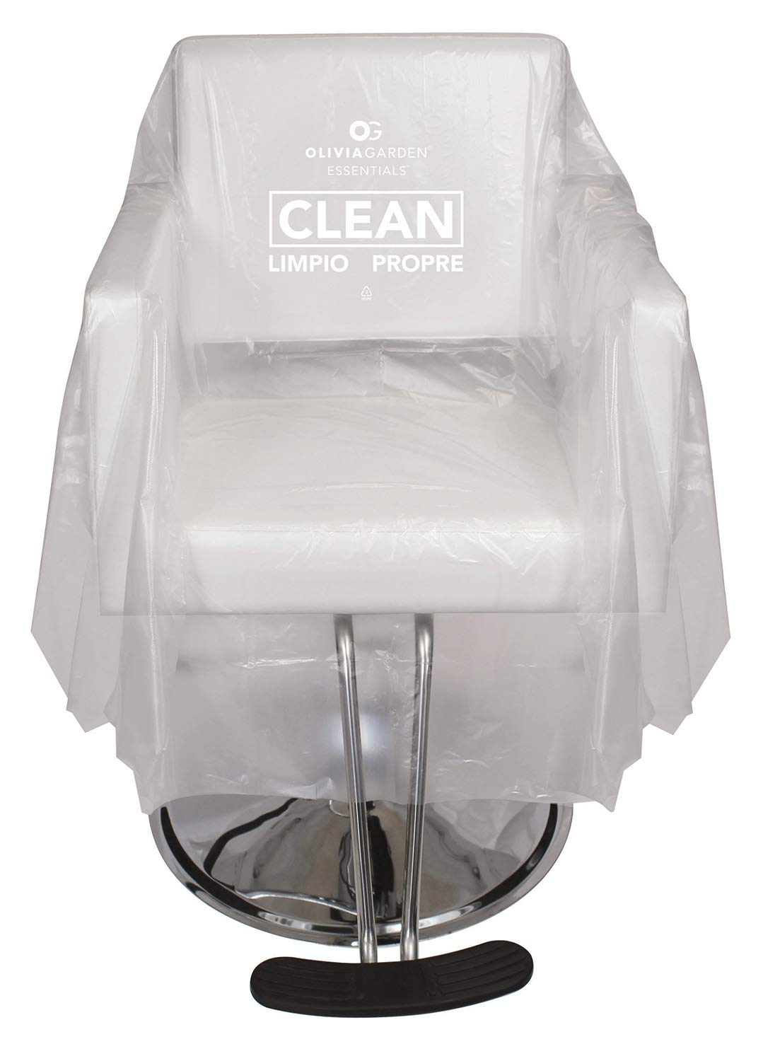 Clear Tear Resistant Disposable Chair Covers (71" x 59") for Salons, Spas, Barbers, and Others 25pk: Beauty