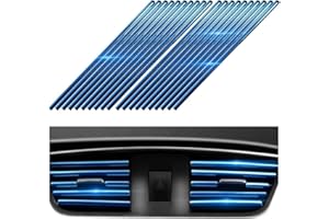 20Pcs Car Vent Trims - 7.5IN Air Conditioner Outlet Trim Strip,Suitable for Most Air Vent Outlet Car Interior Accessories ((B