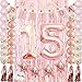 15th Birthday Decorations|15th Birthday Party Supplies Rose Gold-Confetti Latex Balloon,Tassel Garland,Tinsel Foil Fringe Curtains,Happy Birthday Banner as Gift, Favors,Photo Booth Props for Her Girl