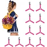 10Pcs Cheerleading Pom Pom Holder with Snap Button, Cheer Bag Accessories | Snap Closure Hanger for Backpacks &amp; Straps Essential, Ideal gift for cheerleaders