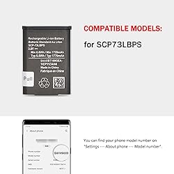 SCP-73LBPS Battery (2025 New Upgraded) Replacement