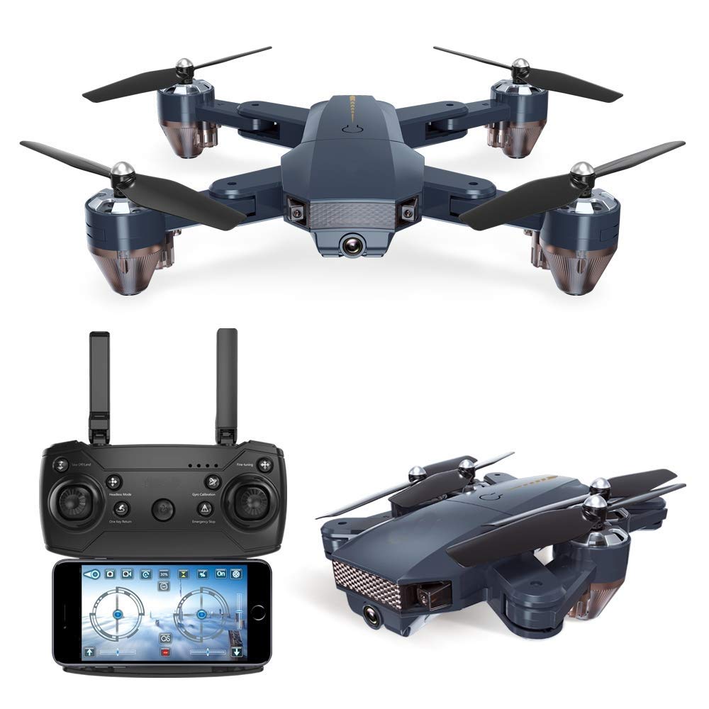 SUPER TOY RC Foldable Drone with 480P Wi-Fi Camera and 1 Extra Battery