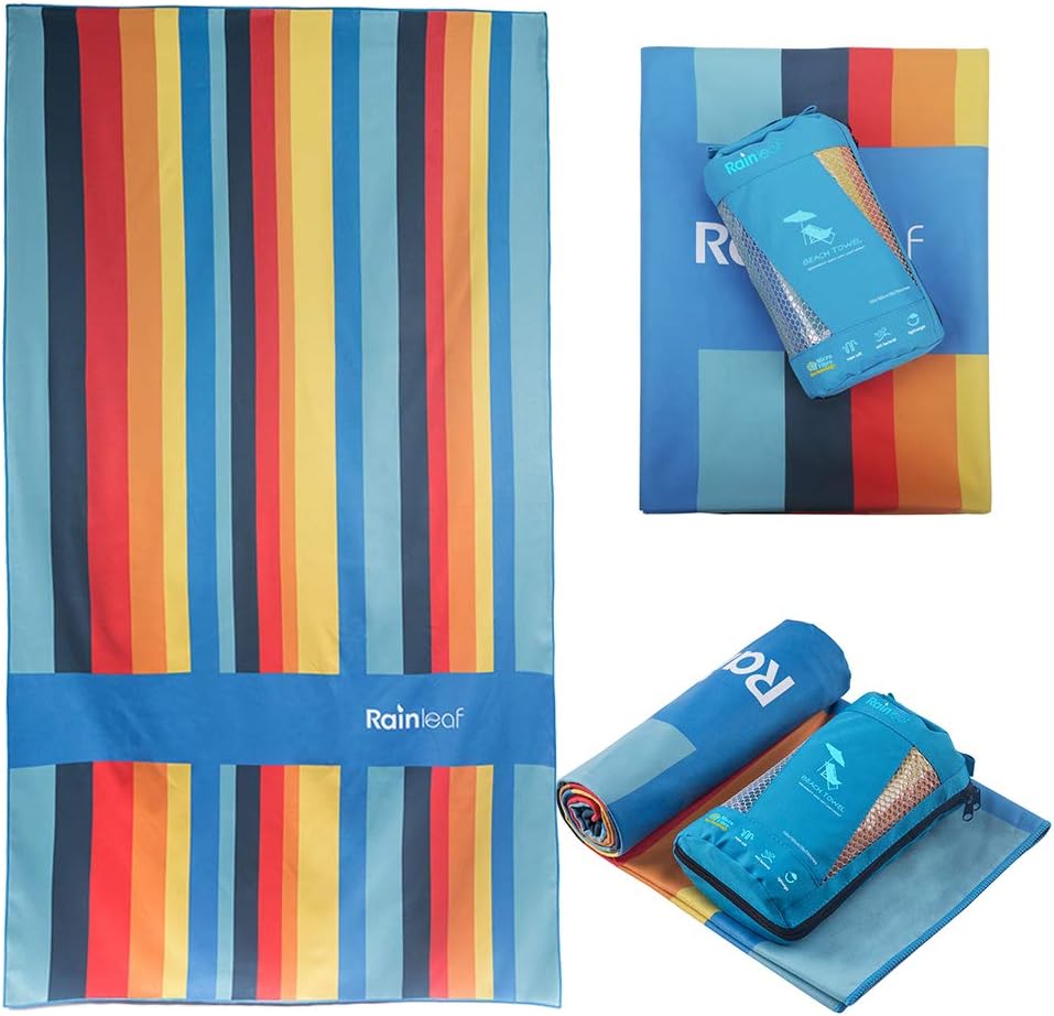 Rainleaf Microfiber Beach Towel, Army Green : Sports & Outdoors