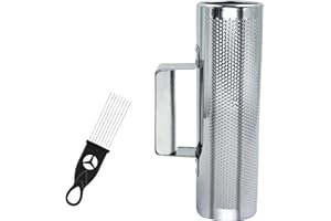 BIGBILLION Guiro Stainless Steel Guiro Instrument 8" 3" Latin Percussion Musical Shaker Instruments with Scraper for Live Performance