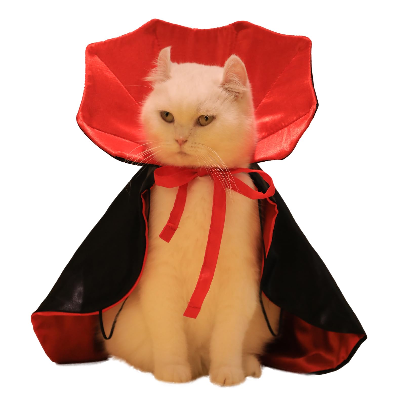 Photo 1 of ***2 INCLUDED***Dog Cat Vampire Cloak Costume, Pet Halloween Cape for Small Medium Dogs Cats Puppy***2 INCLUDED***