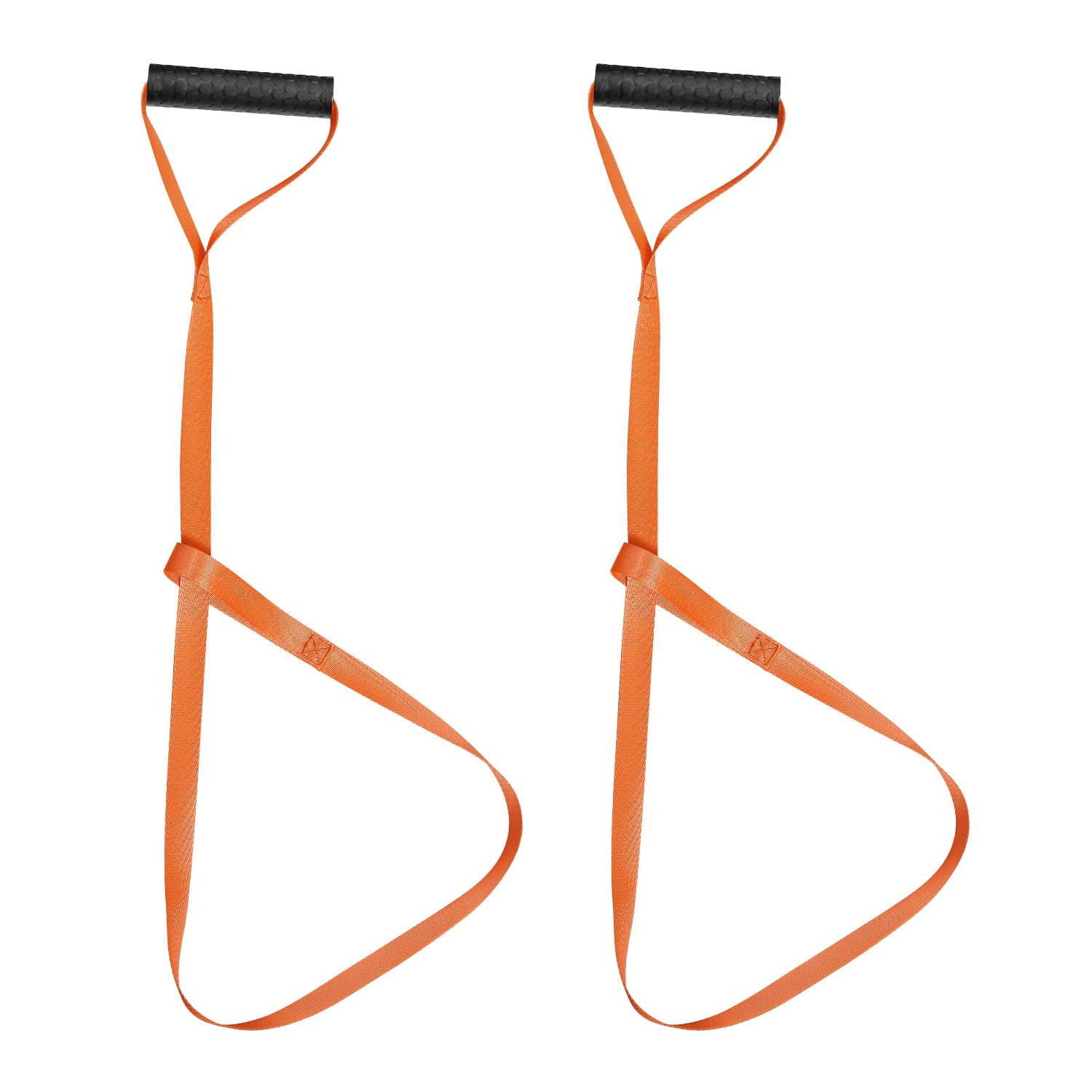 KINBOM 2pcs Deer Pull Strap, Orange Deer Puller Harness With Self-Lock Loop and Easy-to-Grip Handle Deer Drag Rope Accessories for Men Hunting