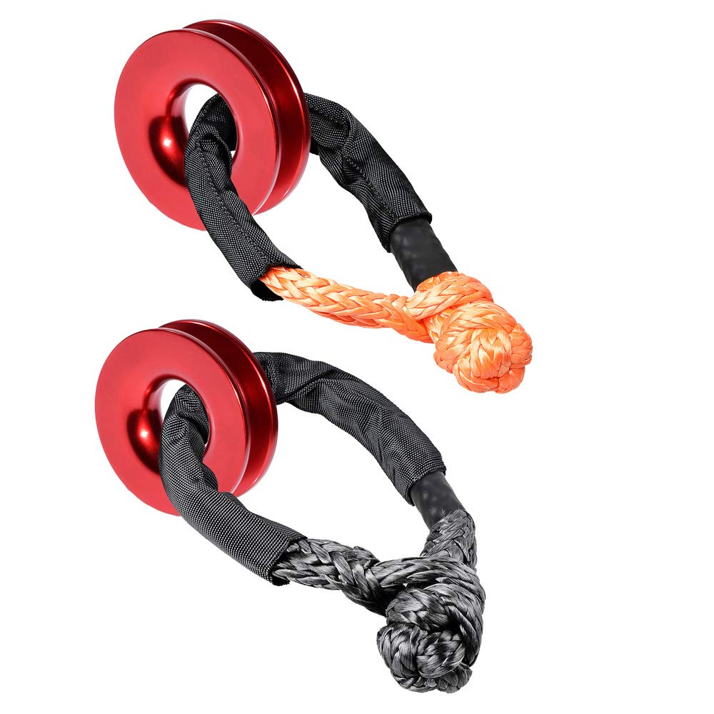 Black and Orange 1/2" UHMWPE Synthetic Soft Rope