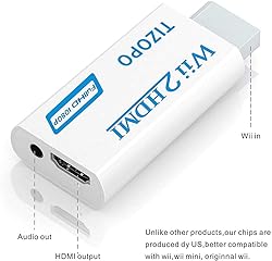 TIZOPO Wii to HDMI Converter, Wii HDMI Adapter
