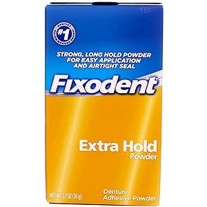 Fixodent Extra Hold Denture Adhesive Powder, 2.7 Ounce