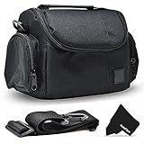 Well Padded Fitted Compact Medium DSLR Camera Case Bag w/Zippered Pockets and Accessory Compartments for Canon EOS Rebel T7i T6i T6S T5i T5 T4i T3i T3 T2i SL1 EOS 80D 0D 60D 7D 6D 5D 750D 700D 650D