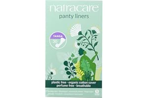 Natracare Organic and Natural Tanga Panty Liners, Thong Style, 30 Count, 3 Boxes (90 Liners Total)